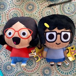 Two Bob’s Burger Plushies Lydia and Tina